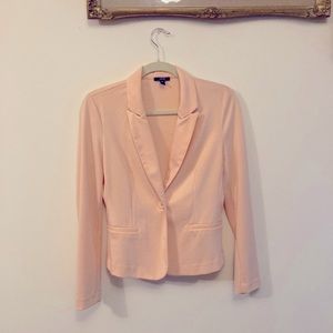 Jacob Light Pink Blazer One Button Soft Comfortable Petite Blazer